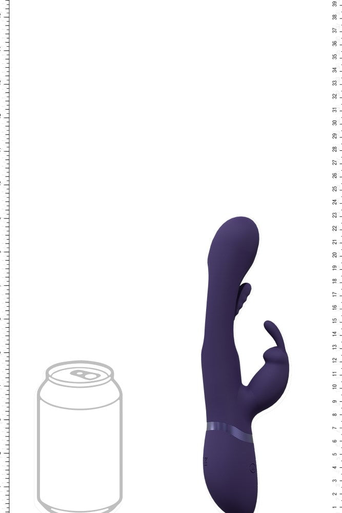 Shots Toys - VIVE - Mika Rabbit Vibrator With G-Spot Flapper - Purple - Stag Shop