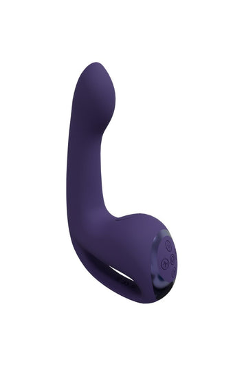 Shots Toys - VIVE - Riko Triple Thumper with Finger Motion Vibrator - Purple - Stag Shop