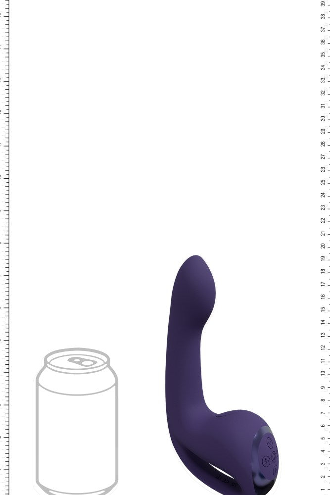 Shots Toys - VIVE - Riko Triple Thumper with Finger Motion Vibrator - Purple - Stag Shop
