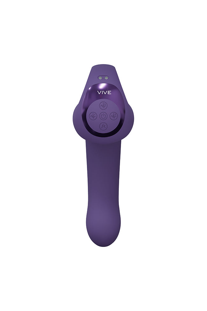 Shots Toys - VIVE - Riko Triple Thumper with Finger Motion Vibrator - Purple