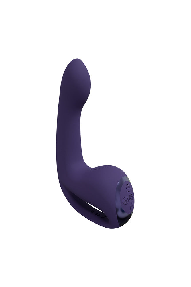 Shots Toys - VIVE - Riko Triple Thumper with Finger Motion Vibrator - Purple - Stag Shop
