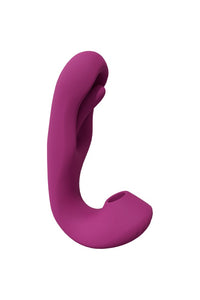 Thumbnail for Shots Toys - VIVE -Yuna Dual Vibrator With Air Pulse & Flapping G-Spot Stimulator - Pink - Stag Shop