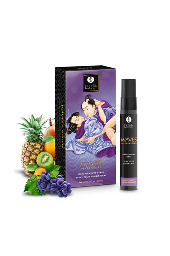 Shunga - Waves Of Pleasure Flavoured Oral Sex Spray - Stag Shop