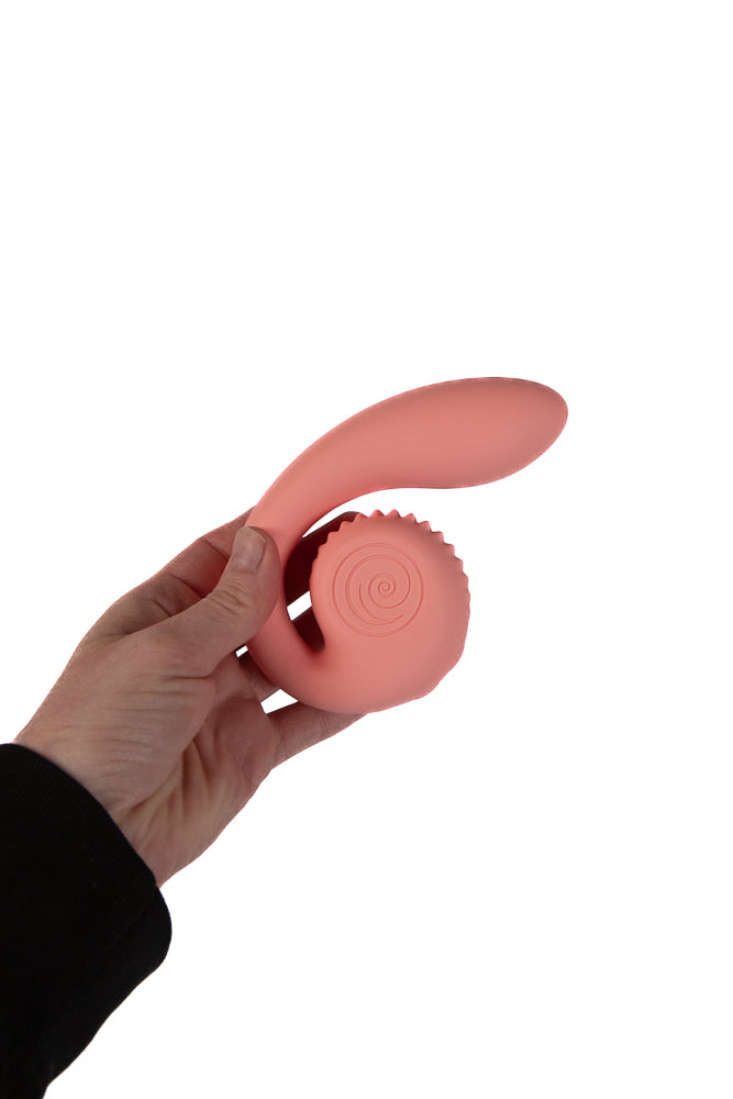 Snail Vibe - Gizi Dual Vibrator - Peach - Stag Shop