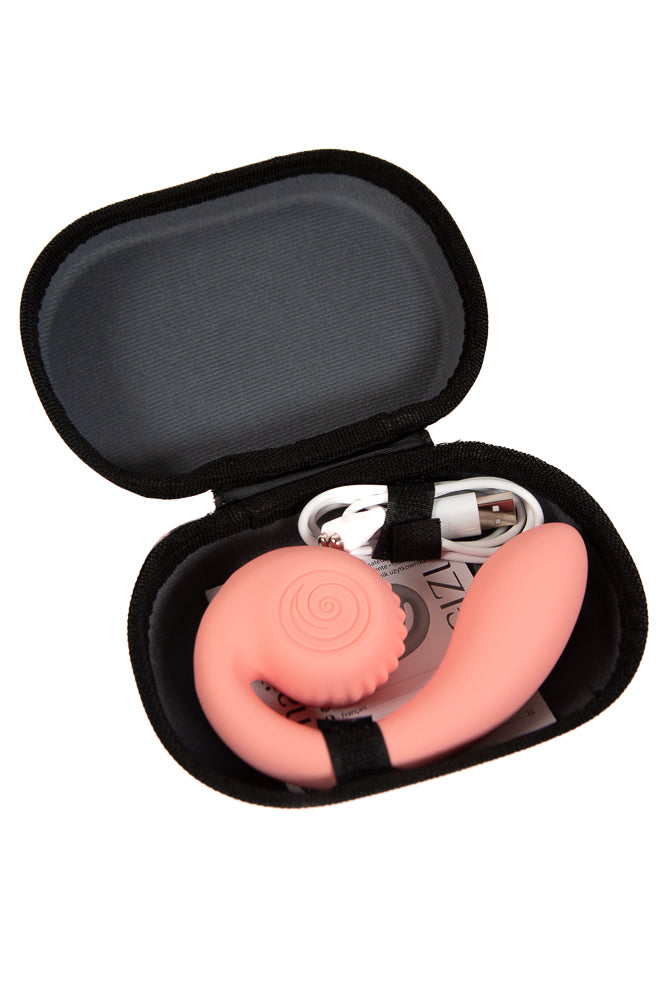 Snail Vibe - Gizi Dual Vibrator - Peach - Stag Shop
