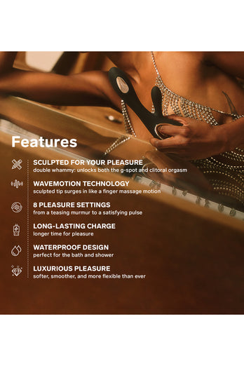 Lelo - Soraya Wave Rabbit Vibrator - Deep Rose - Stag Shop