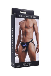 Thumbnail for Sportsheets - Dual Desires Double Penetration Strap-on - Black - Stag Shop