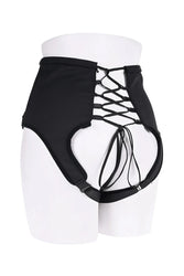 Sportsheets - High Waisted Corset Strap-On - Black - Stag Shop