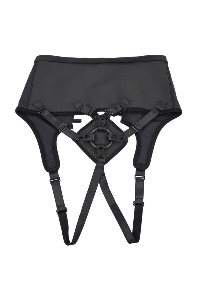 Sportsheets - High Waisted Corset Strap-On - Black - Stag Shop