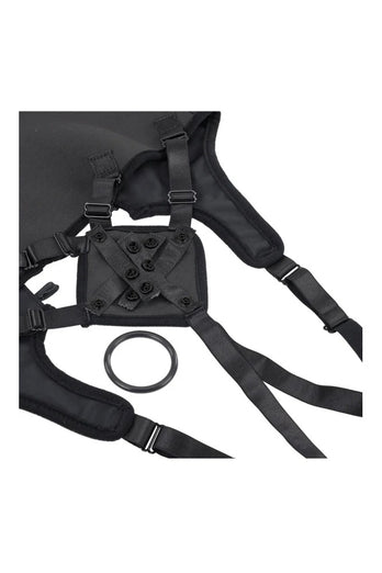 Sportsheets - High Waisted Corset Strap-On - Black - Stag Shop