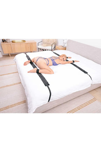 Sportsheets - No Matter Where Bondage Restraint System - Black - Stag Shop