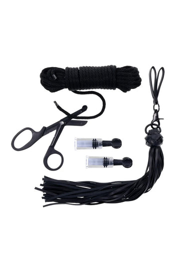Sportsheets - Tied and Twisted Bondage Kit - Black - Stag Shop