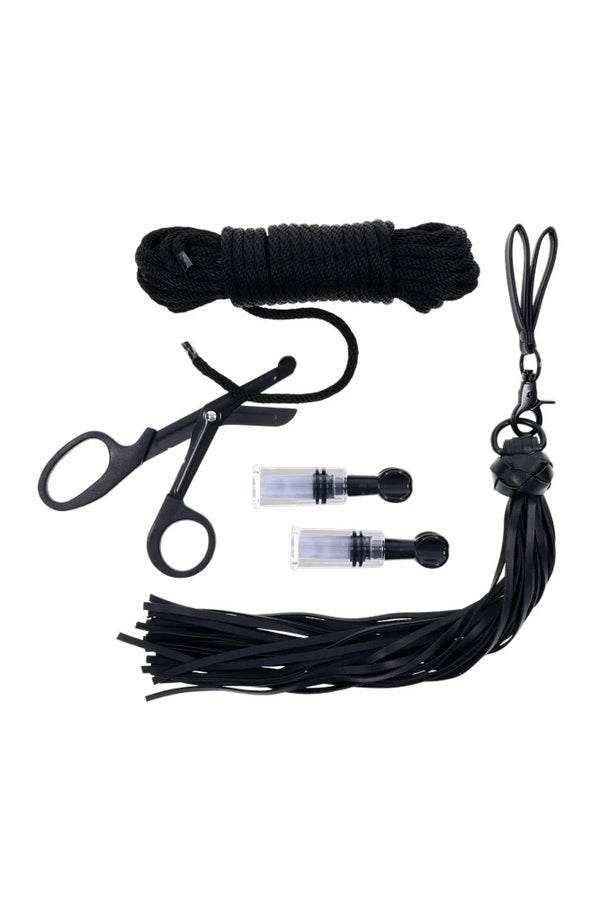 Sportsheets - Tied and Twisted Bondage Kit - Black - Stag Shop