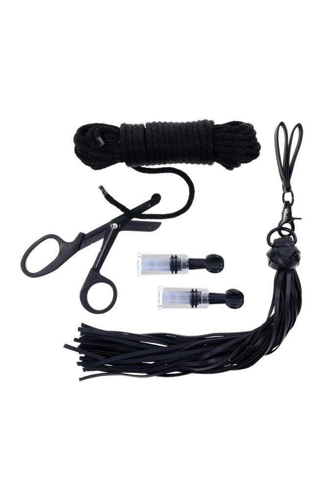 Sportsheets - Tied and Twisted Bondage Kit - Black - Stag Shop