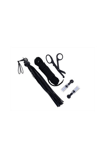 Sportsheets - Tied and Twisted Bondage Kit - Black - Stag Shop