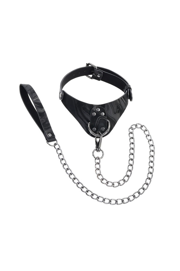 Sportsheets - Velvet Noir Collar & Leash - Stag Shop