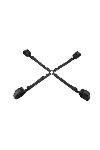 Sportsheets - Velvet Noir Adjustable Hog Tie & Cuff Set - Stag Shop