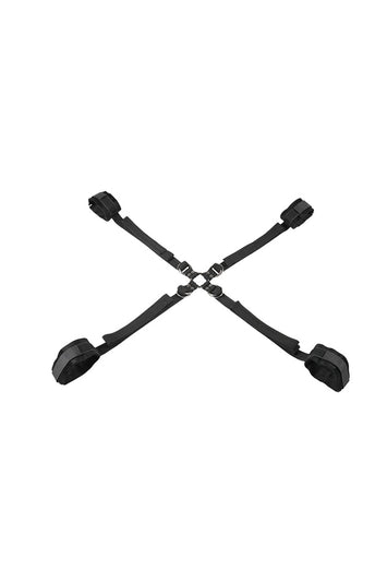 Sportsheets - Velvet Noir Adjustable Hog Tie & Cuff Set - Stag Shop