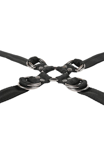 Sportsheets - Velvet Noir Adjustable Hog Tie & Cuff Set - Stag Shop