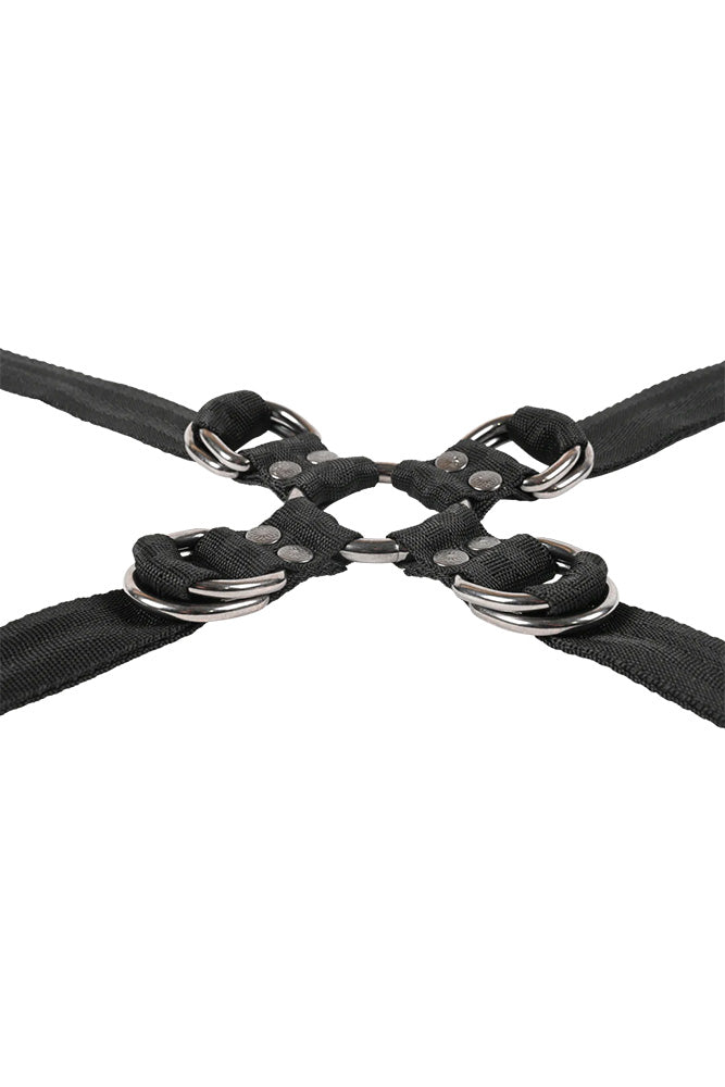 Sportsheets - Velvet Noir Adjustable Hog Tie & Cuff Set - Stag Shop