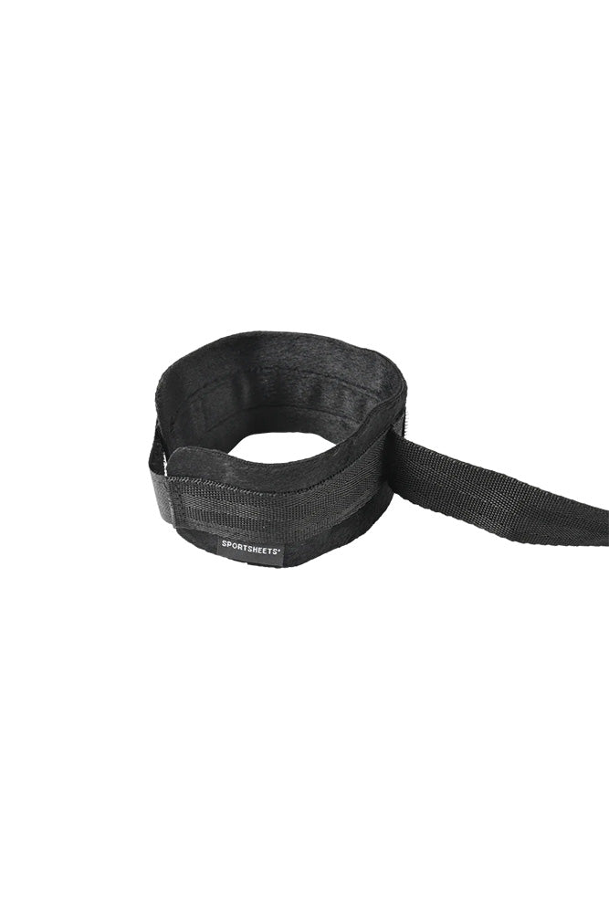 Sportsheets - Velvet Noir Adjustable Hog Tie & Cuff Set - Stag Shop