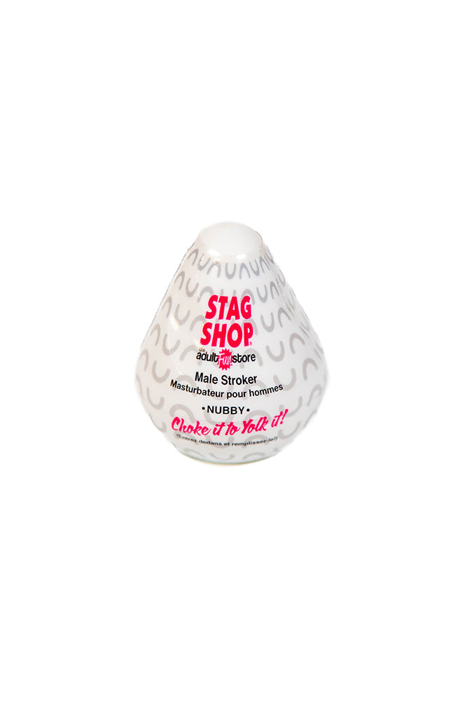 Stag Shop - Choke it to Yoke it Nubby Egg Masturbator - Clear - Stag Shop