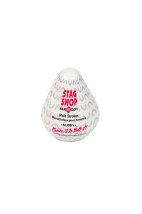 Thumbnail for Stag Shop - Choke it to Yoke it Nubby Egg Masturbator - Clear - Stag Shop