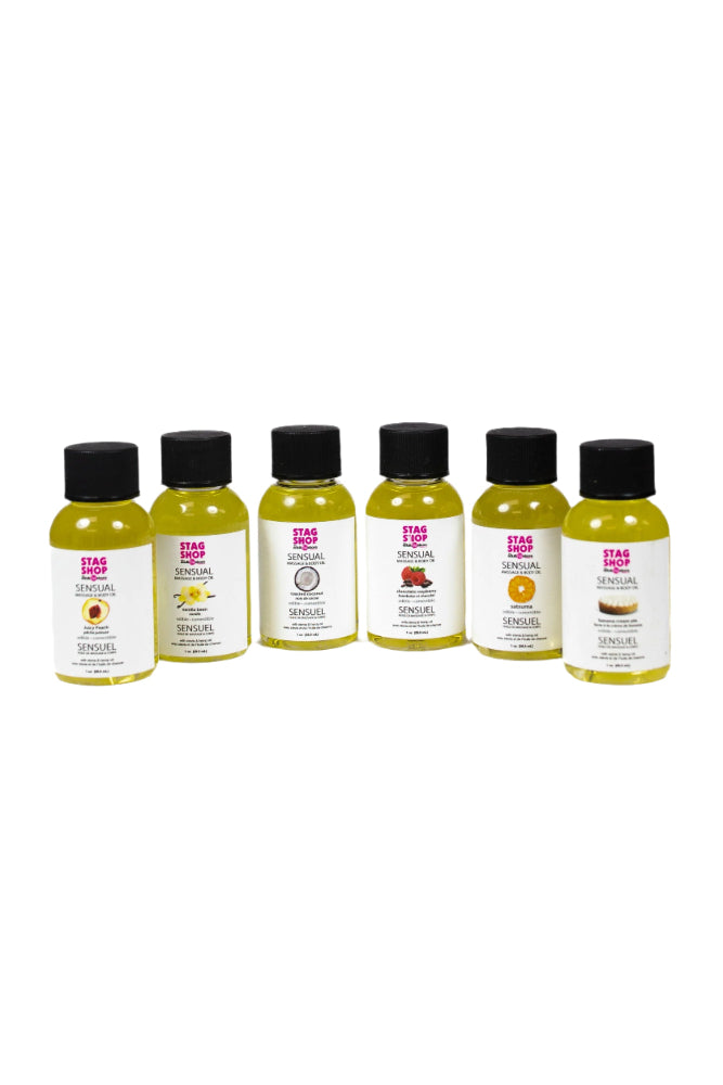 Stag Shop - Edible Massage Oil - Assorted Sizes & Flavours - Stag Shop