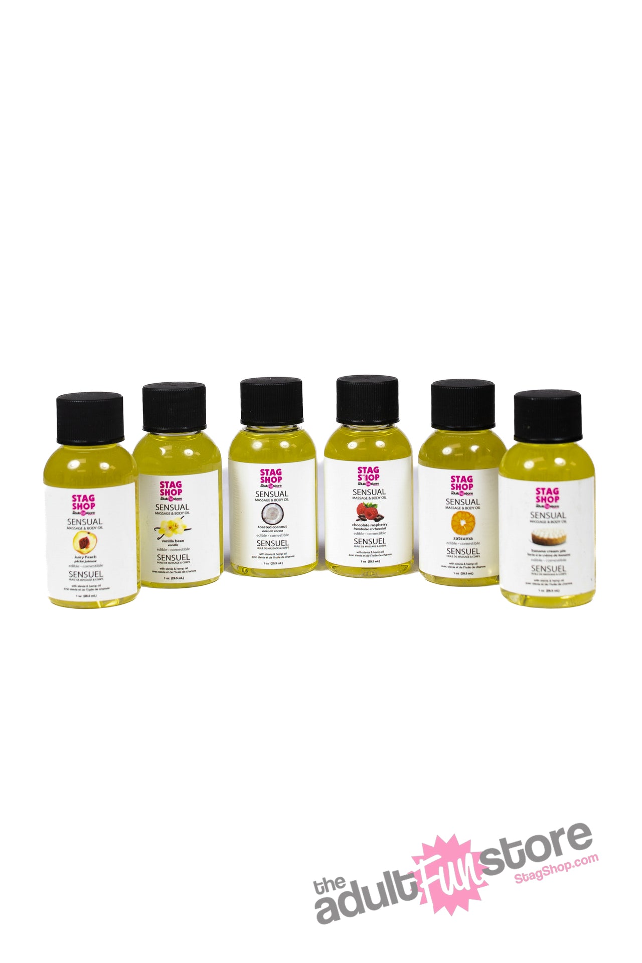 Stag Shop - Edible Massage Oil - Assorted Sizes & Flavours - Stag Shop