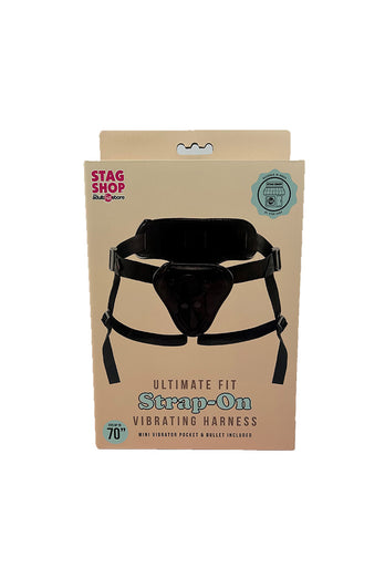 Stag Shop - Ultimate Fit Vibrating Strap-On Harness - Stag Shop