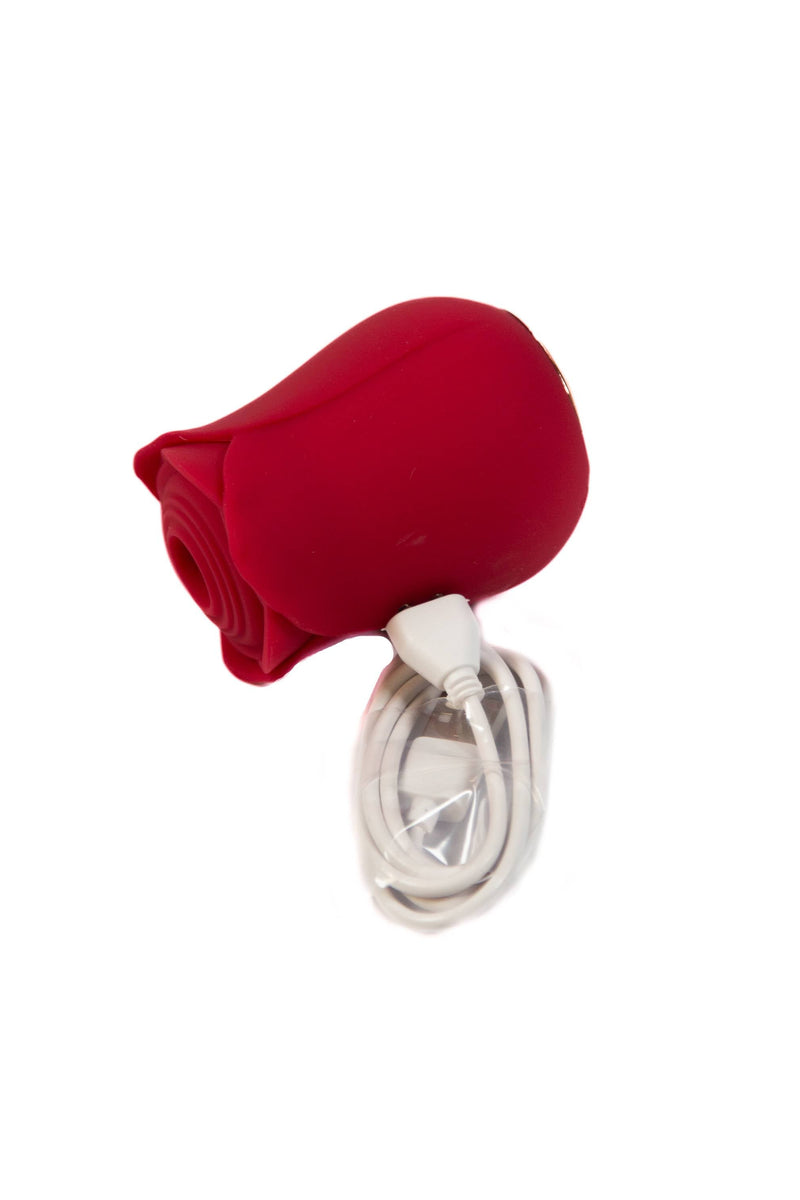 Stag Shop - Wild Rose Vibrator Air Pulse Clitoral Stimulator - Red