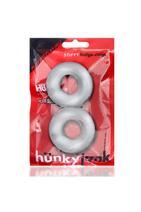 Thumbnail for Oxballs - Hunkyjunk - Stiffy 2 Pack Cock Ring Set - Clear - Stag Shop