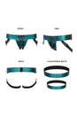 Strap-on-Me - Curious Leatherette Harness - Metallic Green - Stag Shop