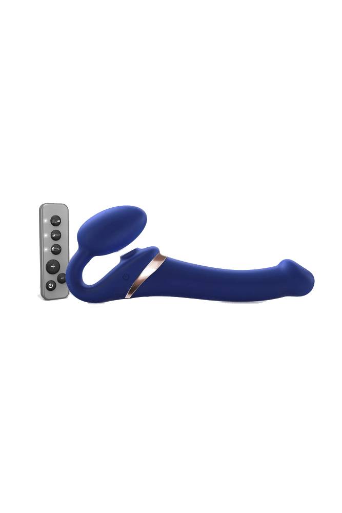 Strap-on-Me - Multi Orgasm Bendable Strapless Strap On - Medium - Blue - Stag Shop