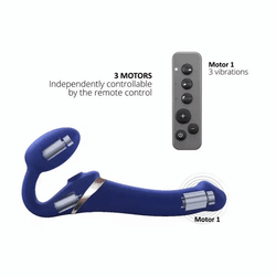 Strap-on-Me - Multi Orgasm Bendable Strapless Strap On - Medium - Blue - Stag Shop