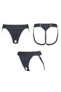 Strap-on-Me - Unique Double Penetration Harness - Grey - Stag Shop