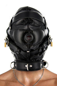 Thumbnail for XR Brands - Strict - Leather Sensory Deprivation Hood - Stag Shop