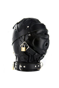 Thumbnail for XR Brands - Strict - Leather Sensory Deprivation Hood - Stag Shop