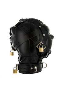 Thumbnail for XR Brands - Strict - Leather Sensory Deprivation Hood - Stag Shop