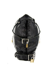 XR Brands - Strict - Leather Sensory Deprivation Hood - Stag Shop