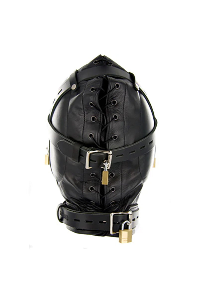 XR Brands - Strict - Leather Sensory Deprivation Hood - Stag Shop
