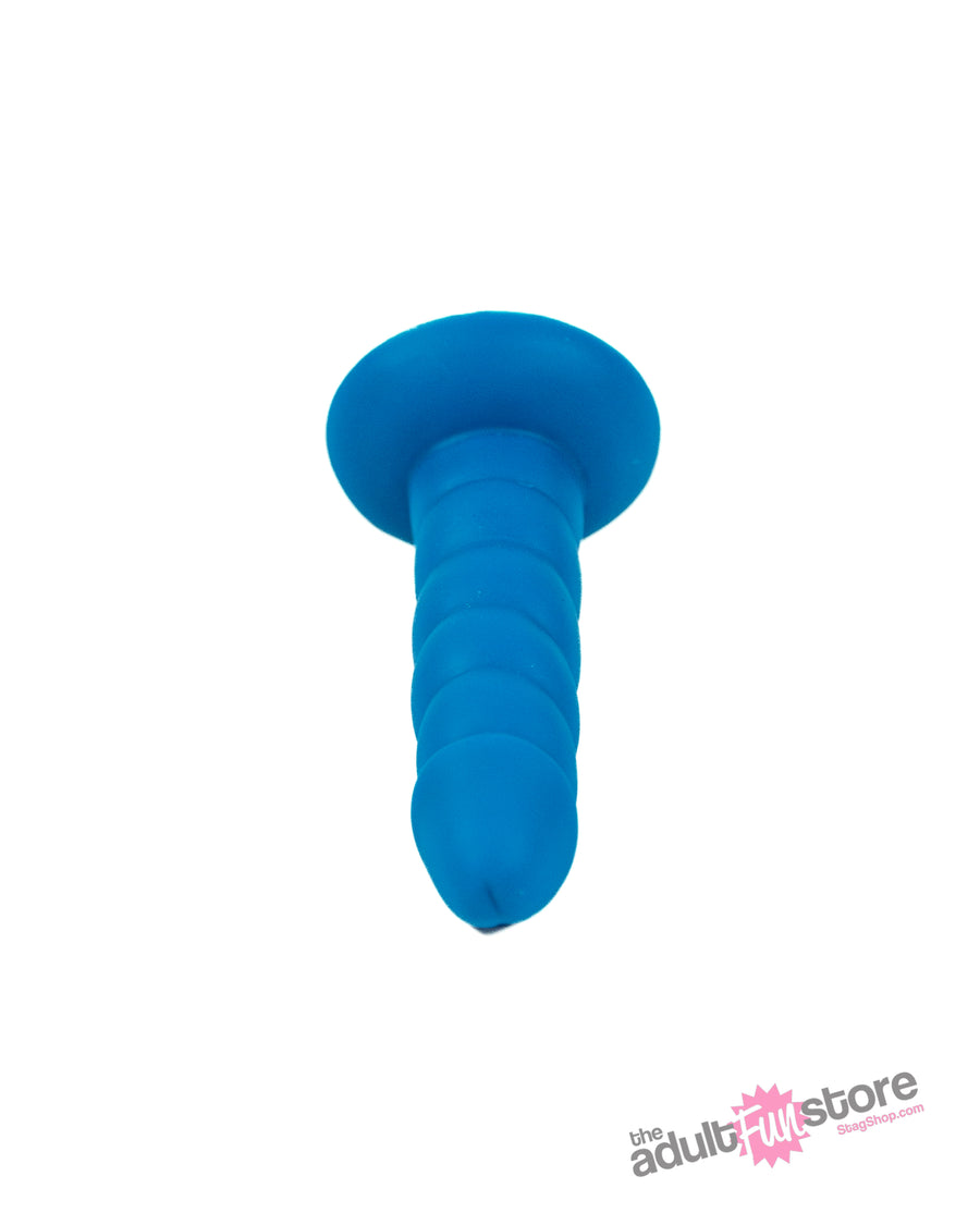 Rock Candy Toys - Suga Daddy - 5.5 Inch Silicone Dildo - Blue - Stag Shop