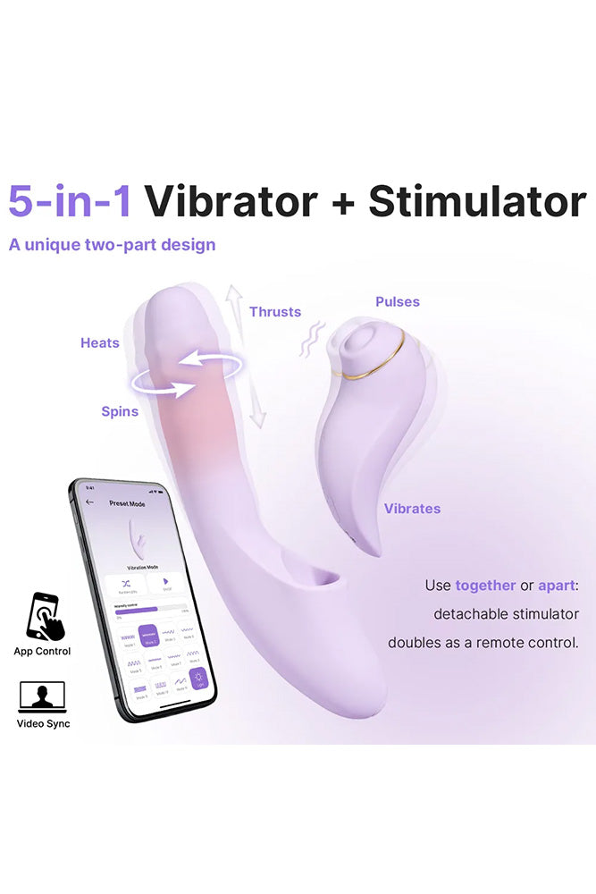 Svakom - DuoGlow 5-in-1 Dual Vibrator - Stag Shop