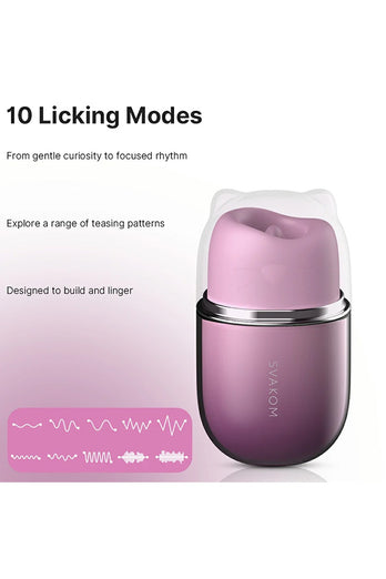 Svakom - Klitty App Controlled Licking & Suction Vibrator - Stag Shop