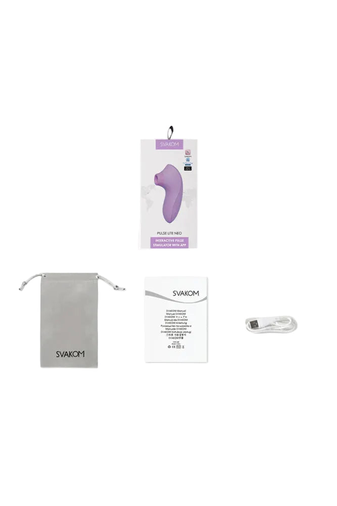 Svakom - Pulse Lite Neo App Controlled Air Pulse Stimulator - Stag Shop