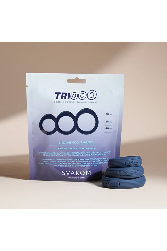 Svakom - Triooo Silicone Cock Ring Set - Stag Shop