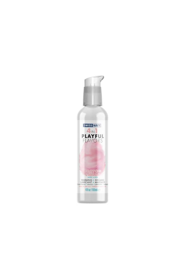 Swiss Navy - 4 in 1 - Playful Flavors - Cotton Candy - 4oz - Stag Shop