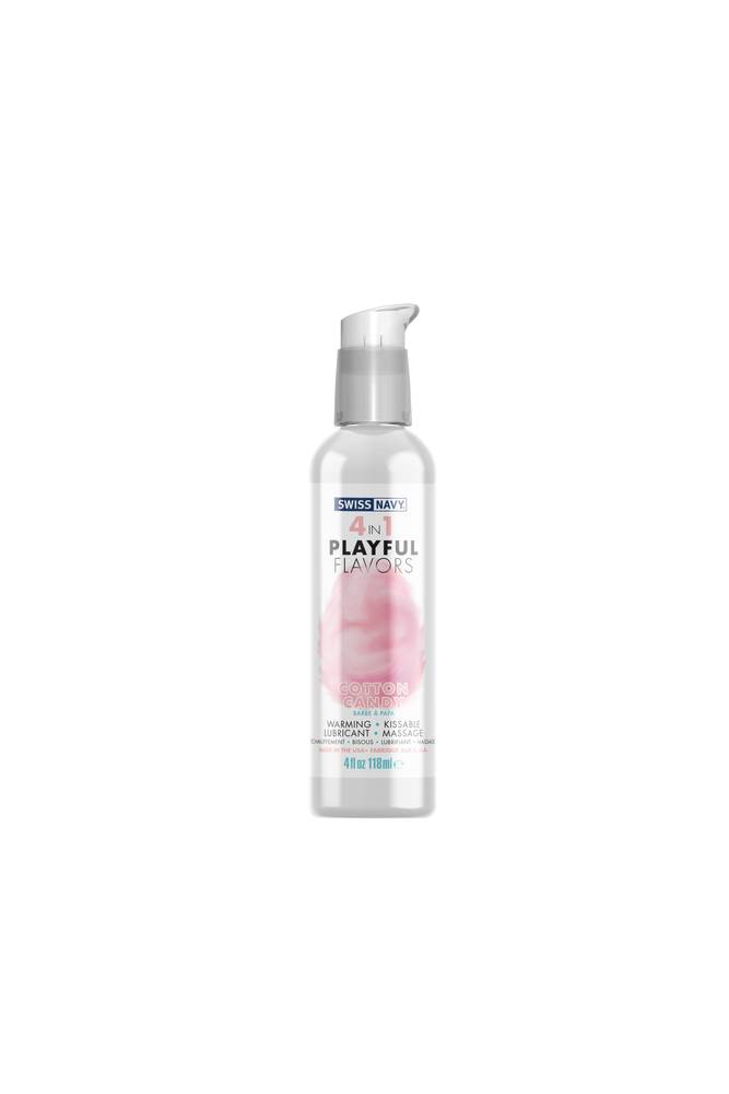 Swiss Navy - 4 in 1 - Playful Flavors - Cotton Candy - 4oz - Stag Shop