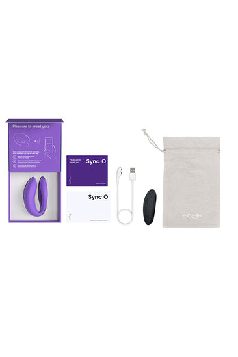We-Vibe - Sync O Adjustable Dual Couples Vibrator - Purple - Stag Shop