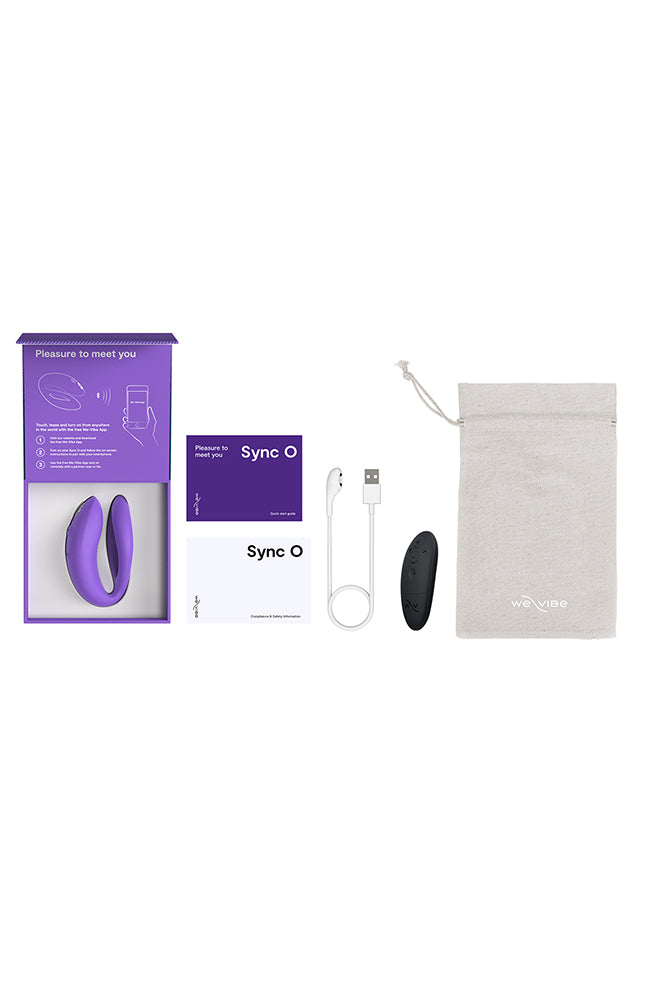 We-Vibe - Sync O Adjustable Dual Couples Vibrator - Purple - Stag Shop